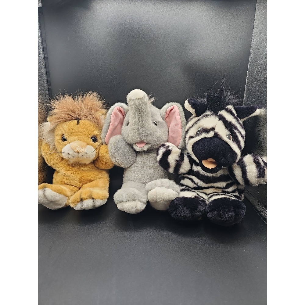 VINTAGE J.C. PENNY COMPANY INC. PLUSH full body Hand Puppet Lot Of 3 No sound FF